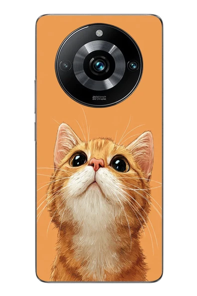 Le Balvo Realme 11 Pro Uyumlu Masum Kedi Baskılı Silikon Kılıf ürün görseli 1