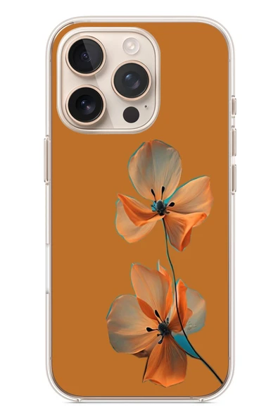 Le Balvo İphone 16 Pro Uyumlu Hibüskus Çiçeği Baskılı Silikon Kılıf ürün görseli 1