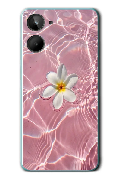 Le Balvo Realme 10 4G Uyumlu Dalgalı Papatya Baskılı Silikon Kılıf ürün görseli 1