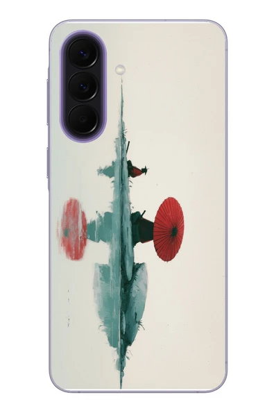 Le Balvo Samsung Galaxy A57 Uyumlu Japon Şemsiyesi Baskılı Silikon Kılıf ürün görseli 1