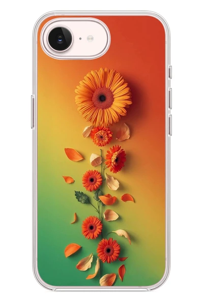Le Balvo İphone 17e Uyumlu Ayçiçeği Bükleleri Baskılı Silikon Kılıf ürün görseli 1