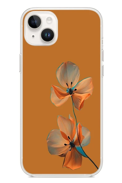 Le Balvo İphone 14 Plus Uyumlu Hibüskus Çiçeği Baskılı Silikon Kılıf ürün görseli 1