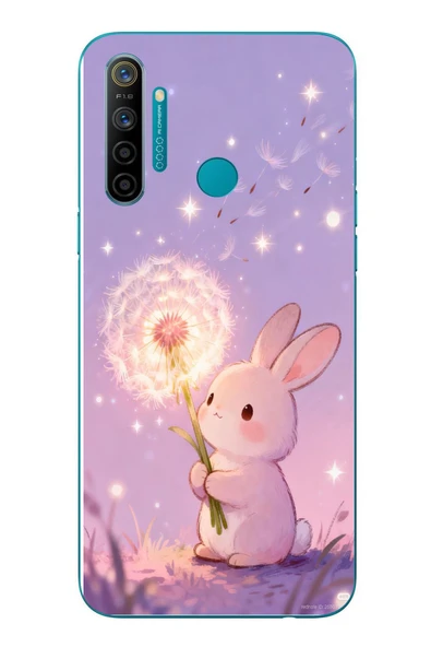 Le Balvo Realme 5i Uyumlu Büyülü Tavşan Baskılı Silikon Kılıf ürün görseli 1