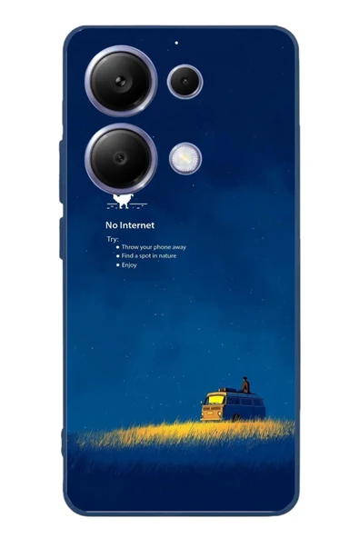 Le Balvo Poco X7 Pro Uyumlu İnternet Yok Baskılı Silikon Kılıf ürün görseli 1