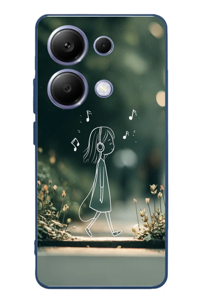 Le Balvo Poco X7 Pro Uyumlu Neon Kız Çocugu Baskılı Silikon Kılıf ürün görseli 1