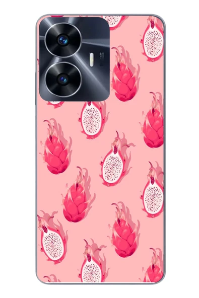 Le Balvo Realme C55 Uyumlu Ejder Meyvesi Baskılı Silikon Kılıf ürün görseli 1