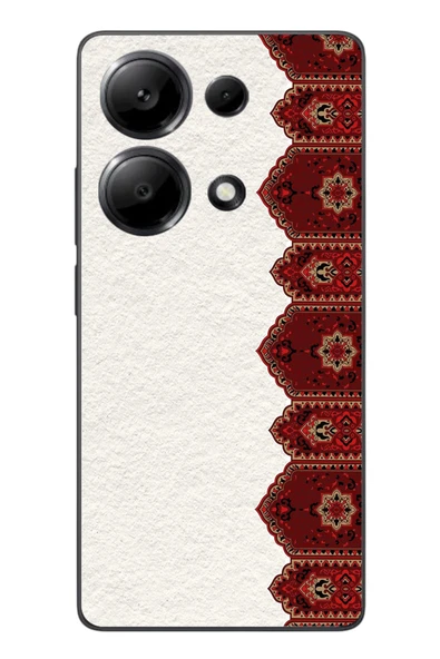 Le Balvo Redmi Note 13 Pro 4G Uyumlu Halı Köşesi Baskılı Silikon Kılıf ürün görseli 1