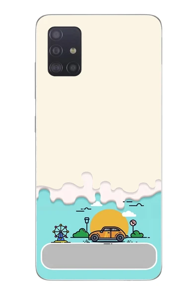 Le Balvo Samsung Galaxy A51 Uyumlu Tatil Yolu Baskılı Silikon Kılıf ürün görseli 1