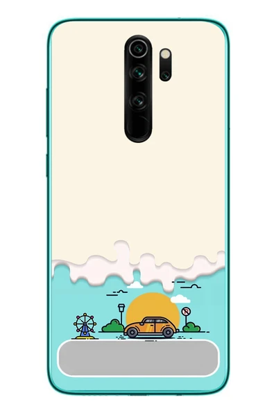 Le Balvo Redmi Note 8 Pro Uyumlu Tatil Yolu Baskılı Silikon Kılıf ürün görseli 1