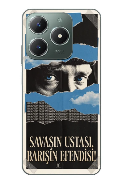 Le Balvo Realme C61 Uyumlu Savaşın Ustası Atatürk Baskılı Silikon Kılıf ürün görseli 1