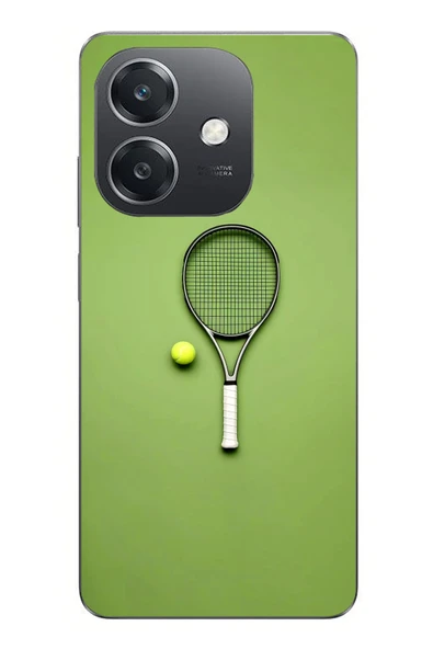 Le Balvo Oppo A3 Uyumlu Tenis Raketi Baskılı Silikon Kılıf ürün görseli 1