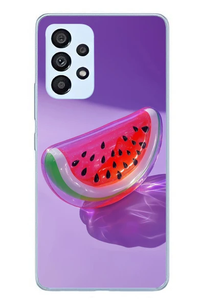 Le Balvo Samsung Galaxy A53 Uyumlu Karpuz Jelibon Baskılı Silikon Kılıf ürün görseli 1