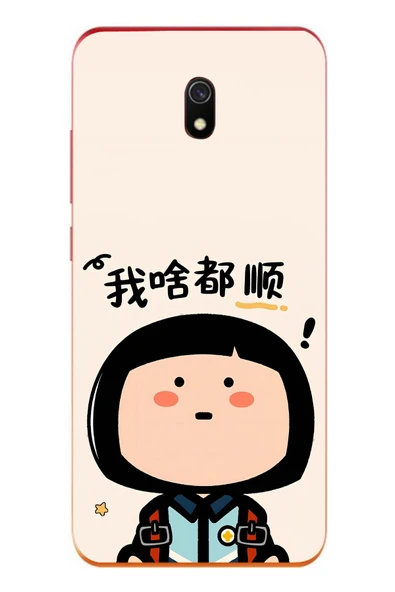 Le Balvo Redmi 8A Uyumlu Koreli Kız Baskılı Silikon Kılıf ürün görseli 1