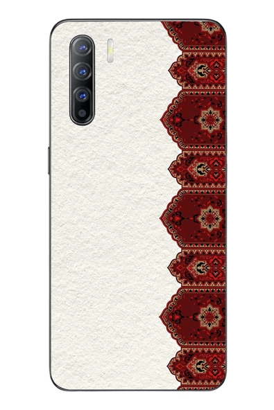 Le Balvo Oppo Reno 3 Uyumlu Halı Köşesi Baskılı Silikon Kılıf ürün görseli 1