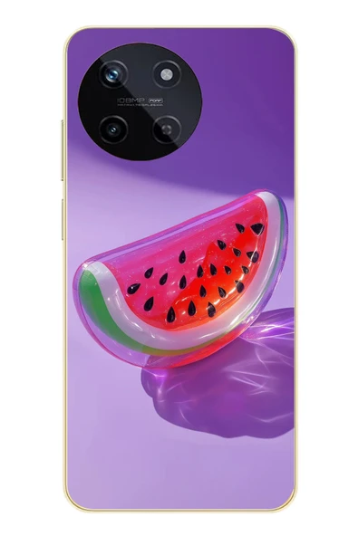 Le Balvo Realme 11 4G Uyumlu Karpuz Jelibon Baskılı Silikon Kılıf ürün görseli 1