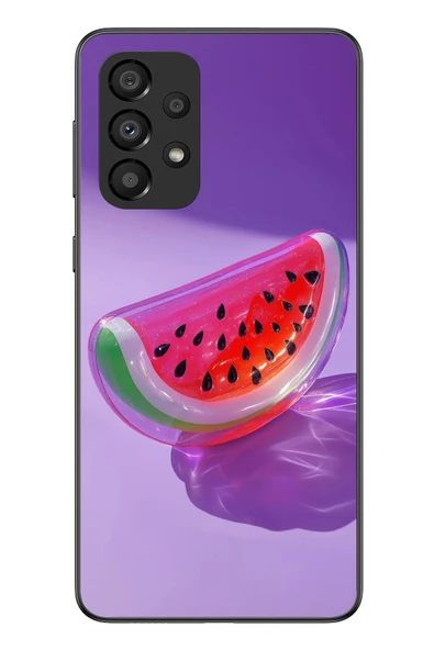 Le Balvo Samsung Galaxy A33 Uyumlu Karpuz Jelibon Baskılı Silikon Kılıf ürün görseli 1