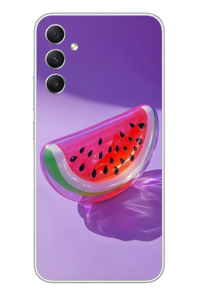 Le Balvo Samsung Galaxy A34 Uyumlu Karpuz Jelibon Baskılı Silikon Kılıf ürün görseli 1