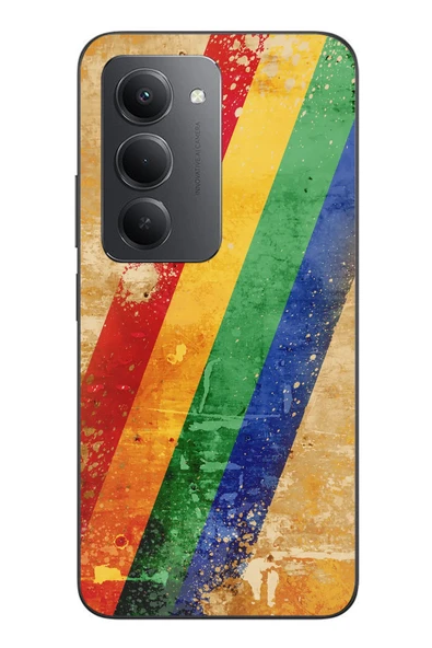 Le Balvo Redmi 15 Uyumlu Yan Gökkuşağı Baskılı Silikon Kılıf ürün görseli 1
