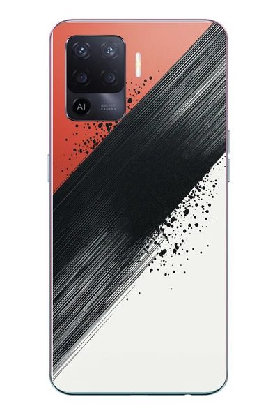 Le Balvo Oppo Reno 5 Lite Uyumlu Renk Paleti Baskılı Silikon Kılıf ürün görseli 1