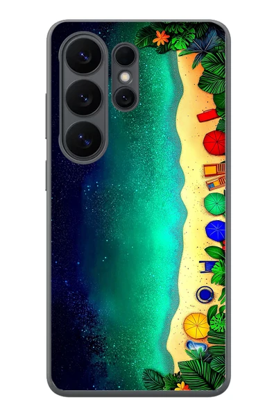 Le Balvo Samsung Galaxy S26 Ultra Uyumlu Tatil Kumsal Gecesi Baskılı Silikon Kılıf ürün görseli 1