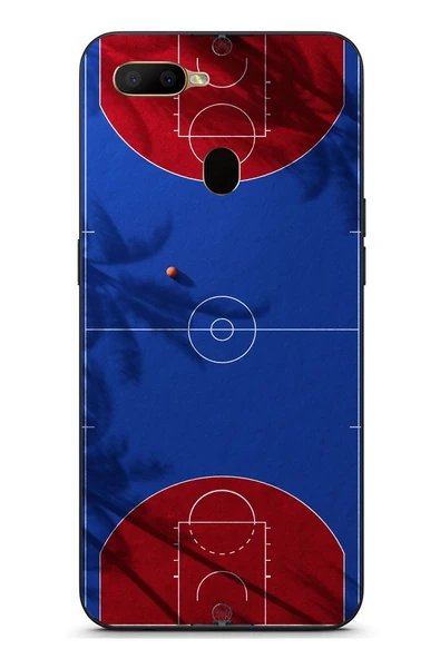 Le Balvo Oppo A5S Uyumlu Basketbol Sahası Baskılı Silikon Kılıf ürün görseli 1