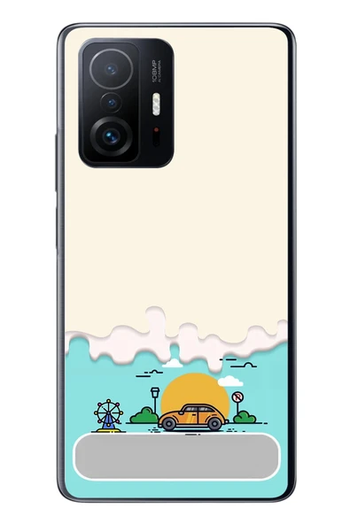 Le Balvo Xiaomi Mi 11 T-11 T Pro Uyumlu Tatil Yolu Baskılı Silikon Kılıf ürün görseli 1
