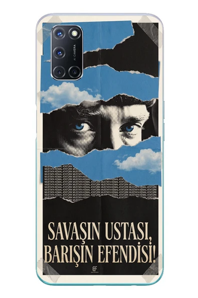 Le Balvo Oppo A52 Uyumlu Savaşın Ustası Atatürk Baskılı Silikon Kılıf ürün görseli 1