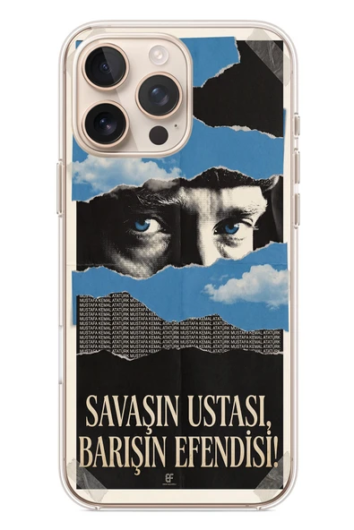 Le Balvo İphone 16 Pro Max Uyumlu Savaşın Ustası Atatürk Baskılı Silikon Kılıf ürün görseli 1