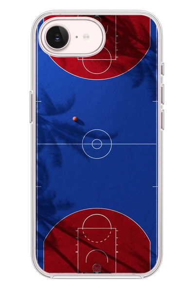 Le Balvo İphone 17e Uyumlu Basketbol Sahası Baskılı Silikon Kılıf ürün görseli 1