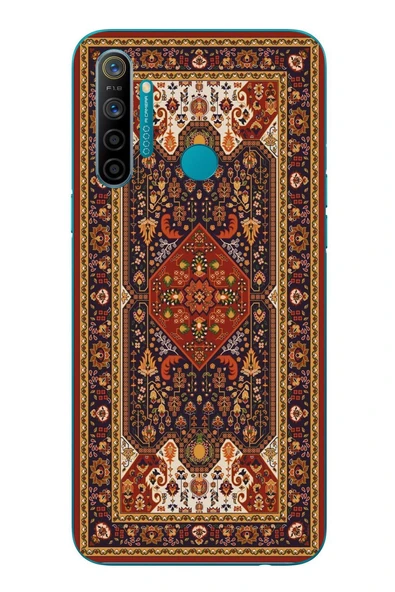 Le Balvo Realme 5i Uyumlu Anadolu Motif Halısı Baskılı Silikon Kılıf ürün görseli 1