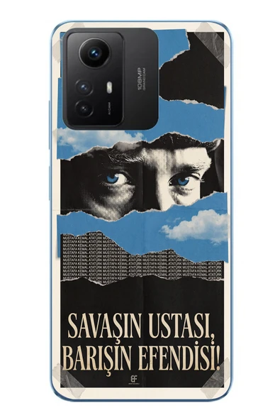 Le Balvo Redmi Note 12S Uyumlu Savaşın Ustası Atatürk Baskılı Silikon Kılıf ürün görseli 1