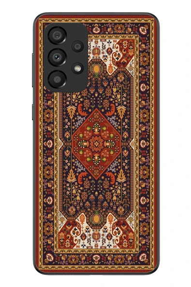 Le Balvo Samsung Galaxy A33 Uyumlu Anadolu Motif Halısı Baskılı Silikon Kılıf ürün görseli 1