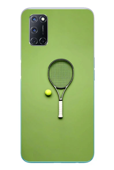 Le Balvo Oppo A52 Uyumlu Tenis Raketi Baskılı Silikon Kılıf ürün görseli 1