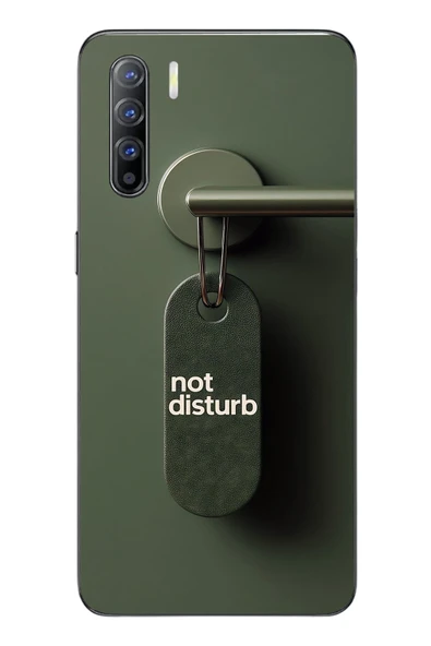 Le Balvo Oppo Reno 3 Uyumlu Not Disturb Baskılı Silikon Kılıf ürün görseli 1