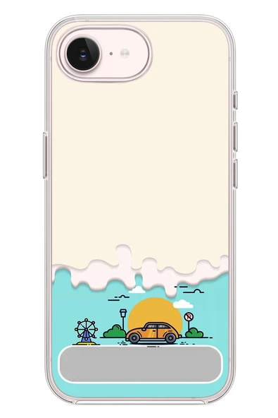 Le Balvo İphone 17e Uyumlu Tatil Yolu Baskılı Silikon Kılıf ürün görseli 1