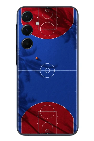 Le Balvo Samsung Galaxy A55 Uyumlu Basketbol Sahası Baskılı Silikon Kılıf ürün görseli 1