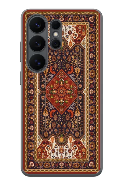 Le Balvo Samsung Galaxy S26 Ultra Uyumlu Anadolu Motif Halısı Baskılı Silikon Kılıf ürün görseli 1
