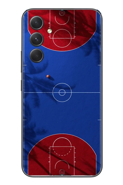 Le Balvo Samsung Galaxy A54 Uyumlu Basketbol Sahası Baskılı Silikon Kılıf ürün görseli 1