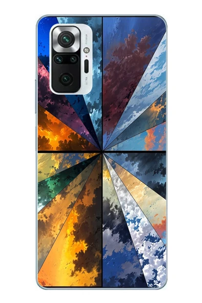 Le Balvo Redmi Note 10 Pro Uyumlu Mevsim Geçişleri Baskılı Silikon Kılıf ürün görseli 1