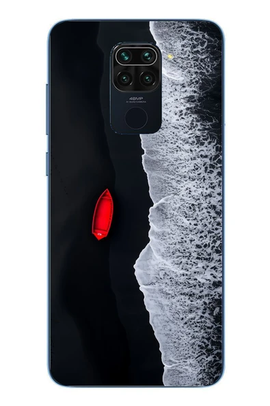 Le Balvo Redmi Note 9 Uyumlu Kırmızı Tekne Yalnız Baskılı Silikon Kılıf ürün görseli 1