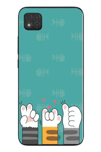Le Balvo Redmi 9C Uyumlu Kedi Patileri Baskılı Silikon Kılıf ürün görseli 1
