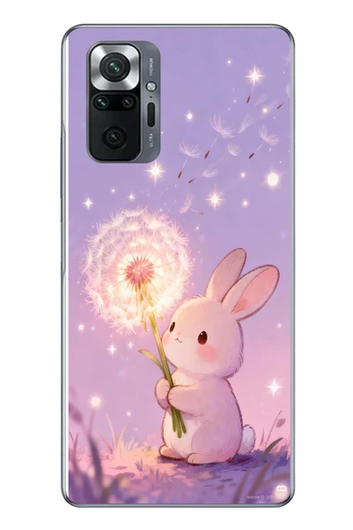Le Balvo Redmi Note 10 Uyumlu Büyülü Tavşan Baskılı Silikon Kılıf ürün görseli 1