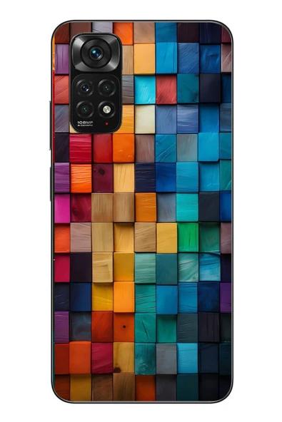 Le Balvo Redmi Note 11 - 11s Uyumlu Gökkuşağı Duvarı Baskılı Silikon Kılıf ürün görseli 1