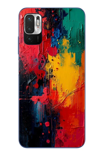 Le Balvo Redmi Note 10 5G Uyumlu Renklerin Dansı Baskılı Silikon Kılıf ürün görseli 1