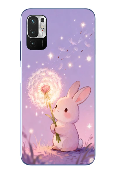 Le Balvo Redmi Note 10 5G Uyumlu Büyülü Tavşan Baskılı Silikon Kılıf ürün görseli 1