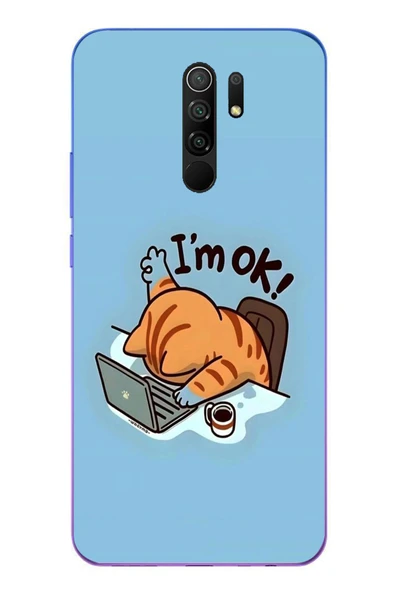 Le Balvo Redmi 9 Uyumlu l'M Ok Baskılı Silikon Kılıf ürün görseli 1