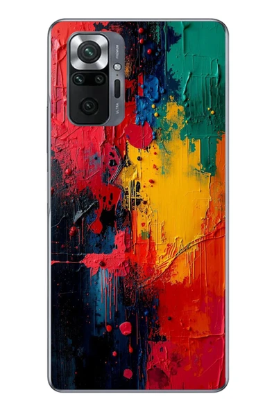 Le Balvo Redmi Note 10 Uyumlu Renklerin Dansı Baskılı Silikon Kılıf ürün görseli 1