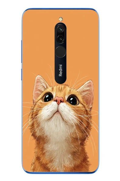 Le Balvo Redmi 8 Uyumlu Masum Kedi Baskılı Silikon Kılıf ürün görseli 1