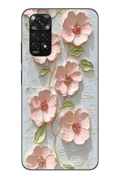 Le Balvo Redmi Note 11 - 11s Uyumlu Gül Kurusu Baskılı Silikon Kılıf ürün görseli 1