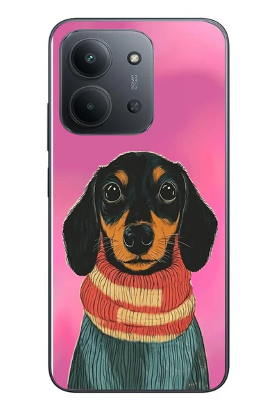 Le Balvo Redmi 15C Uyumlu Sevimli Siyah Köpek Baskılı Silikon Kılıf ürün görseli 1